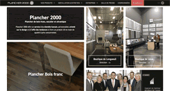 Desktop Screenshot of plancher2000.ca